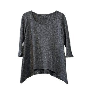 Eileen Fisher Organic Cotton / Virgin Wool 3/4 Sleeve Tunic Top Sz. M
